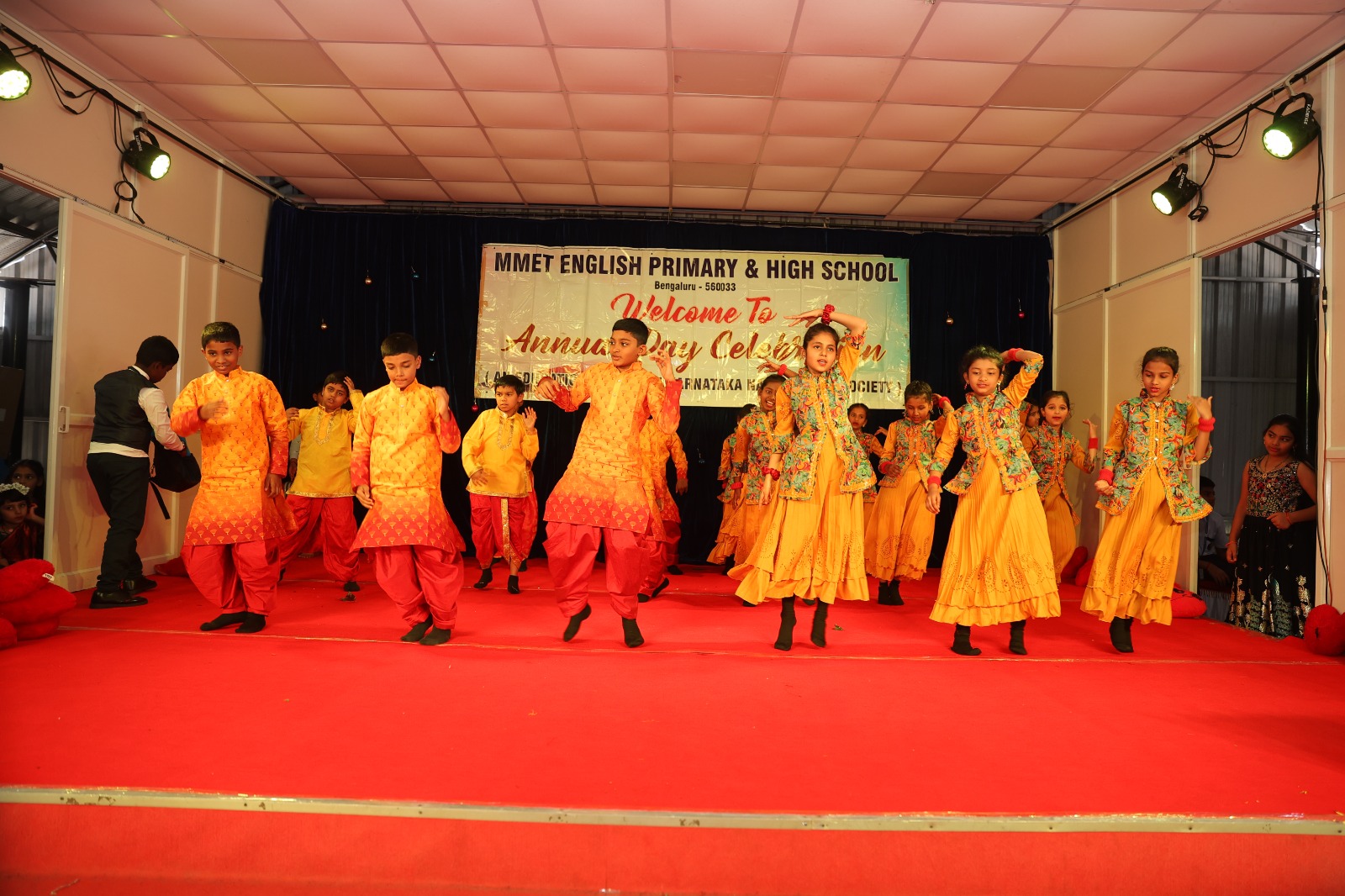 Annual day participants on stage