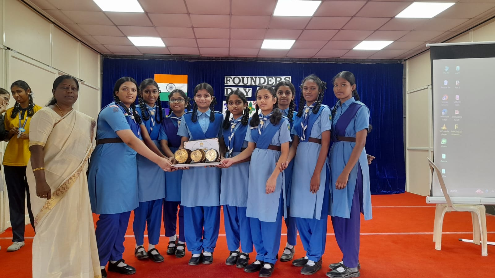 School scouts gathering